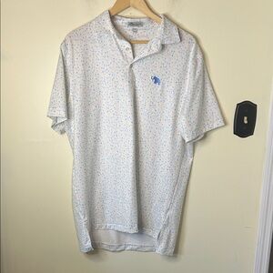 Peter Millar Summer Comfort Men's Arnold Palmer Iced Tea Lemonade Golf Polo M